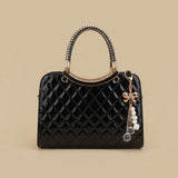 Shoulder Bag with Braided Handles