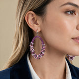 Earrings with Crystal Tassel