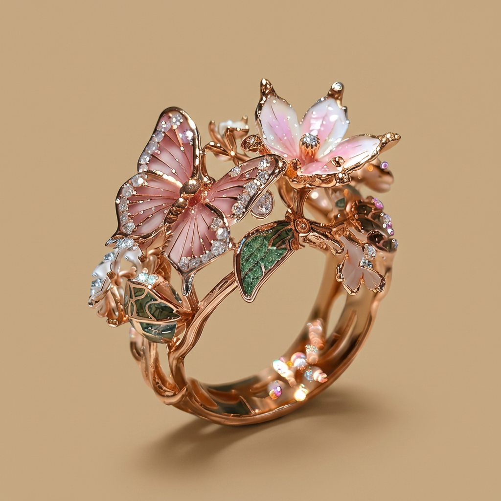 Ring Gold-Tone Brass Finish