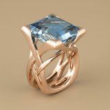 Ring with Pave Crystals