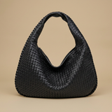 Hobo Bag Women Woven Leather Oversized Handbag