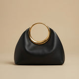 Hobo Bag with Metal Rings