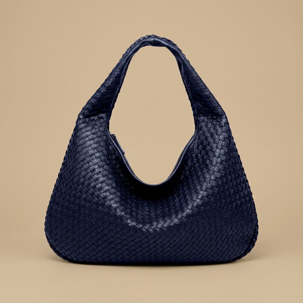 Hobo Bag Women Woven Leather Oversized Handbag