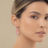 Earrings with Geometric Drops