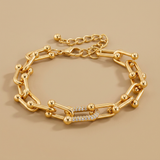Bracelet Set with Chain Lock