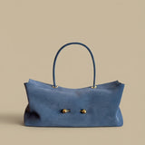 Shoulder Bag with Gold Accents