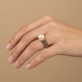 Ring with Textured Band
