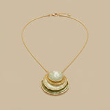 Necklace Set with Layered Discs