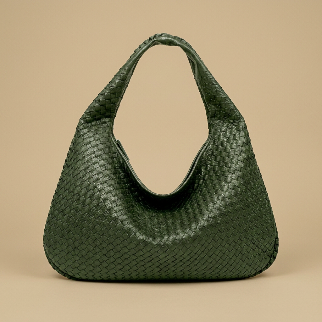 Hobo Bag Women Woven Leather Oversized Handbag