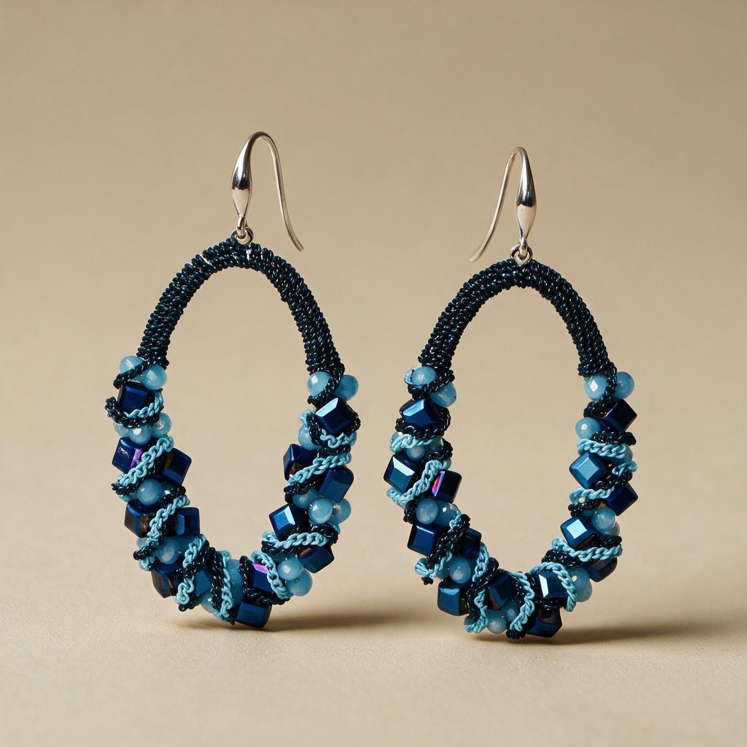 Earrings with Crystal Tassel