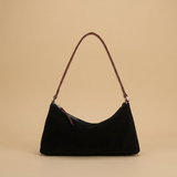 Shoulder Bag with Suede Finish