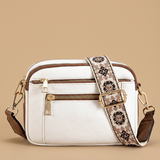 Crossbody Bag with Embroidered Strap