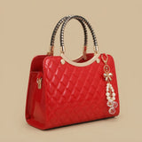 Shoulder Bag with Braided Handles