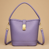 Shoulder Bag with Gold Clasp