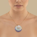 Necklace Set with Layered Discs