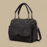 Shoulder Bag with Chain Accents