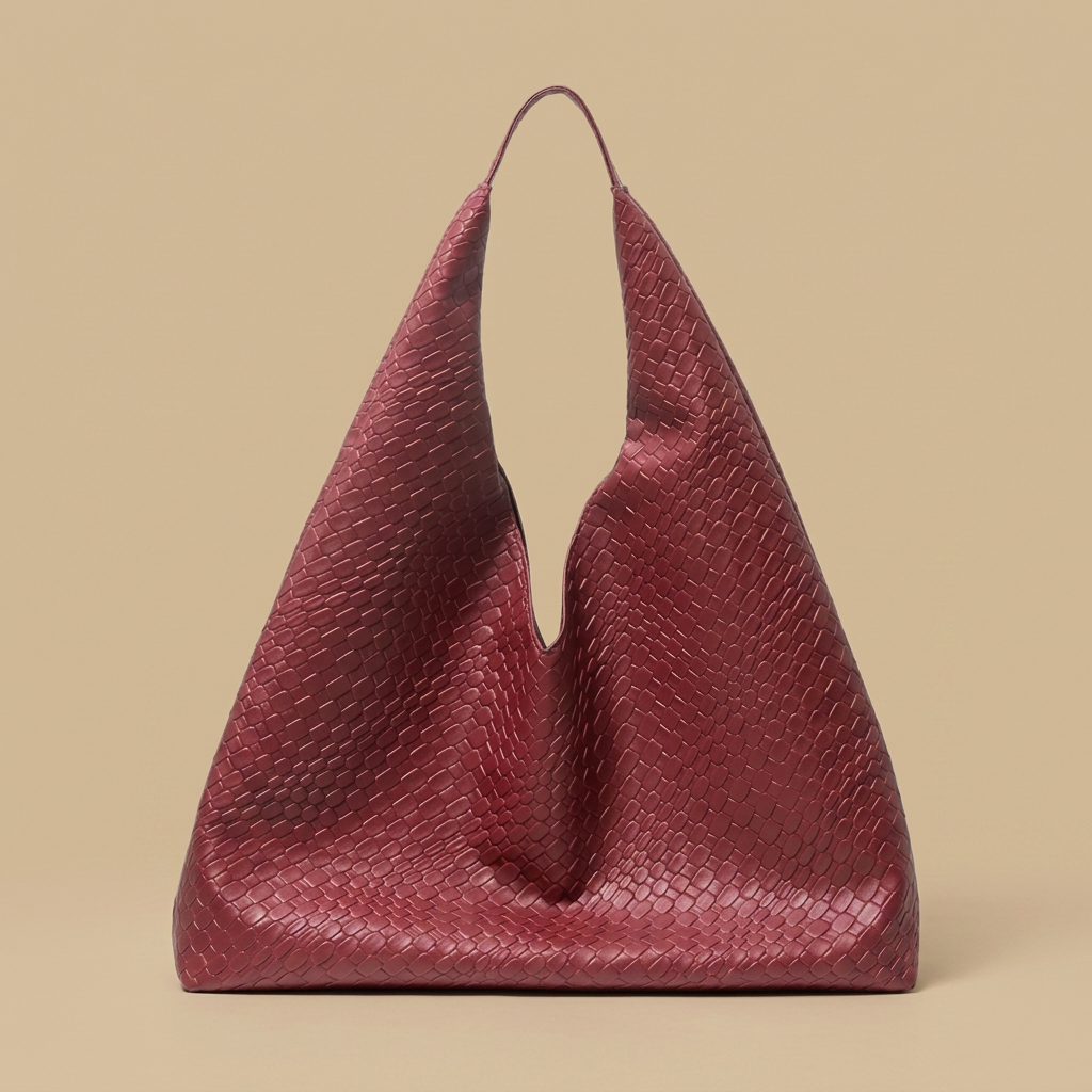 Tote Bag Woven Retro Silhouette