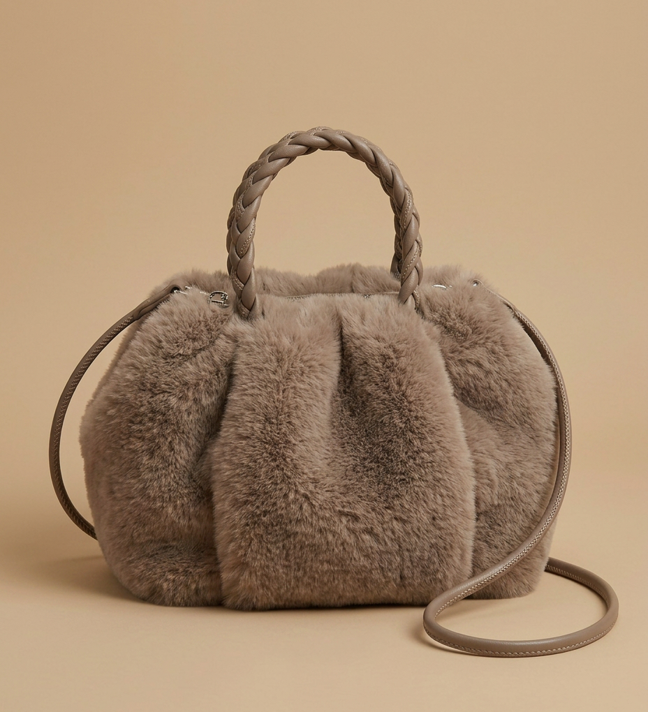 Crossbody Bag Plush Cloud Design