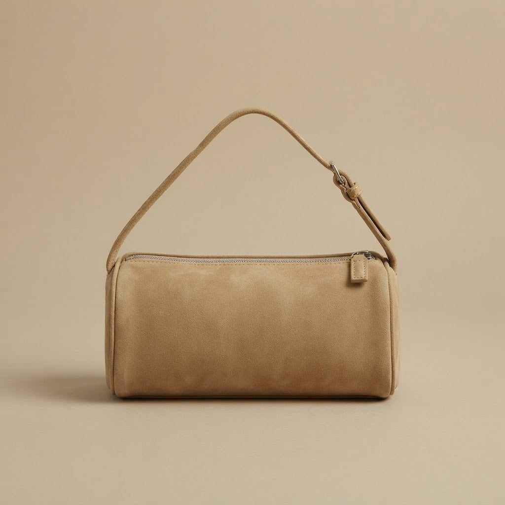Shoulder Bag with Suede Finish II