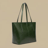 Tote Bag with Exposed Stitching
