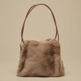 Tote Bag with Plush Texture