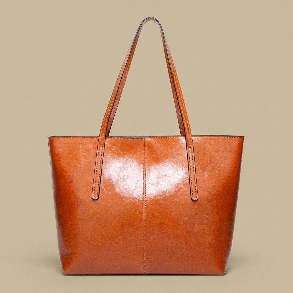 Tote Bag with Exposed Stitching