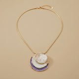 Necklace Set with Layered Discs