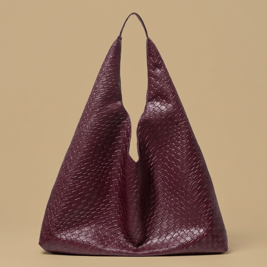Tote Bag Woven Retro Silhouette