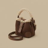 Crossbody Bag with Plush Handle