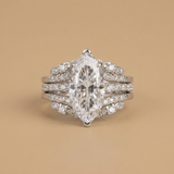 Ring Marquise Zirconia Trio Set