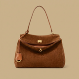 Shoulder Bag Women Suede Leather Work Handbag