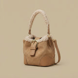 Crossbody Bag with Plush Handle