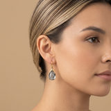 Stud Earrings with Pave Crystals