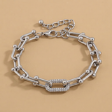 Bracelet Set with Chain Lock