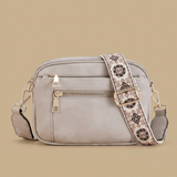 Crossbody Bag with Embroidered Strap