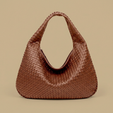 Hobo Bag Women Woven Leather Oversized Handbag