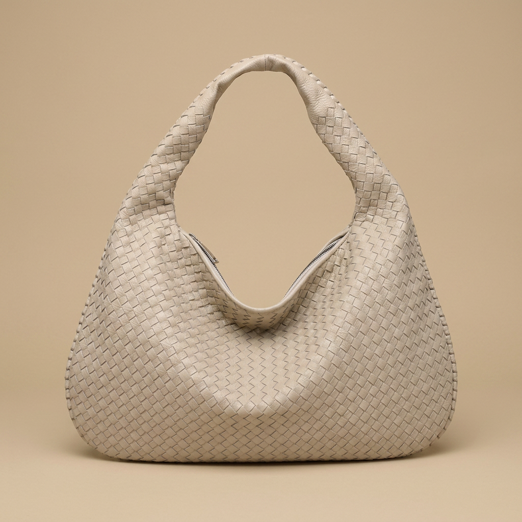 Hobo Bag Women Woven Leather Oversized Handbag