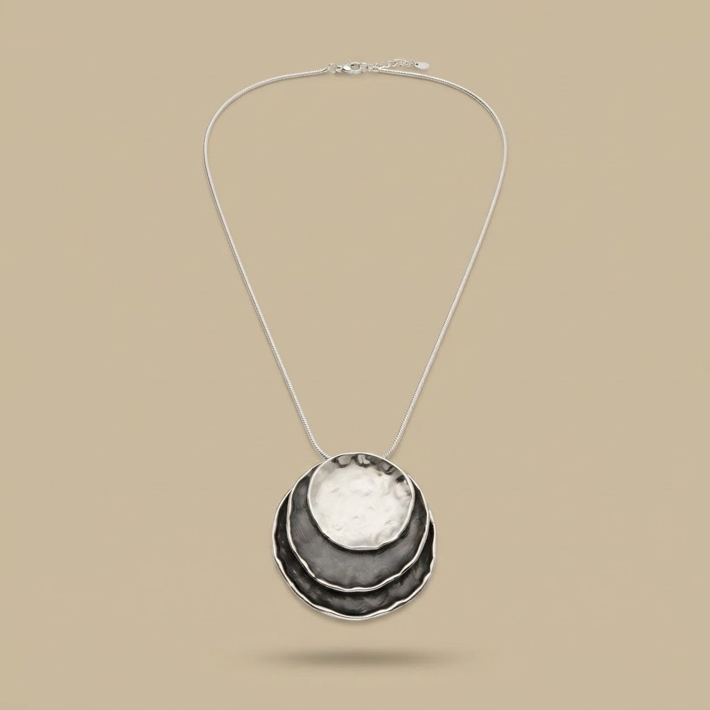 Necklace Set with Layered Discs