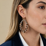 Earrings with Crystal Tassel