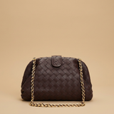 Shoulder Bag Woven Leather Chain