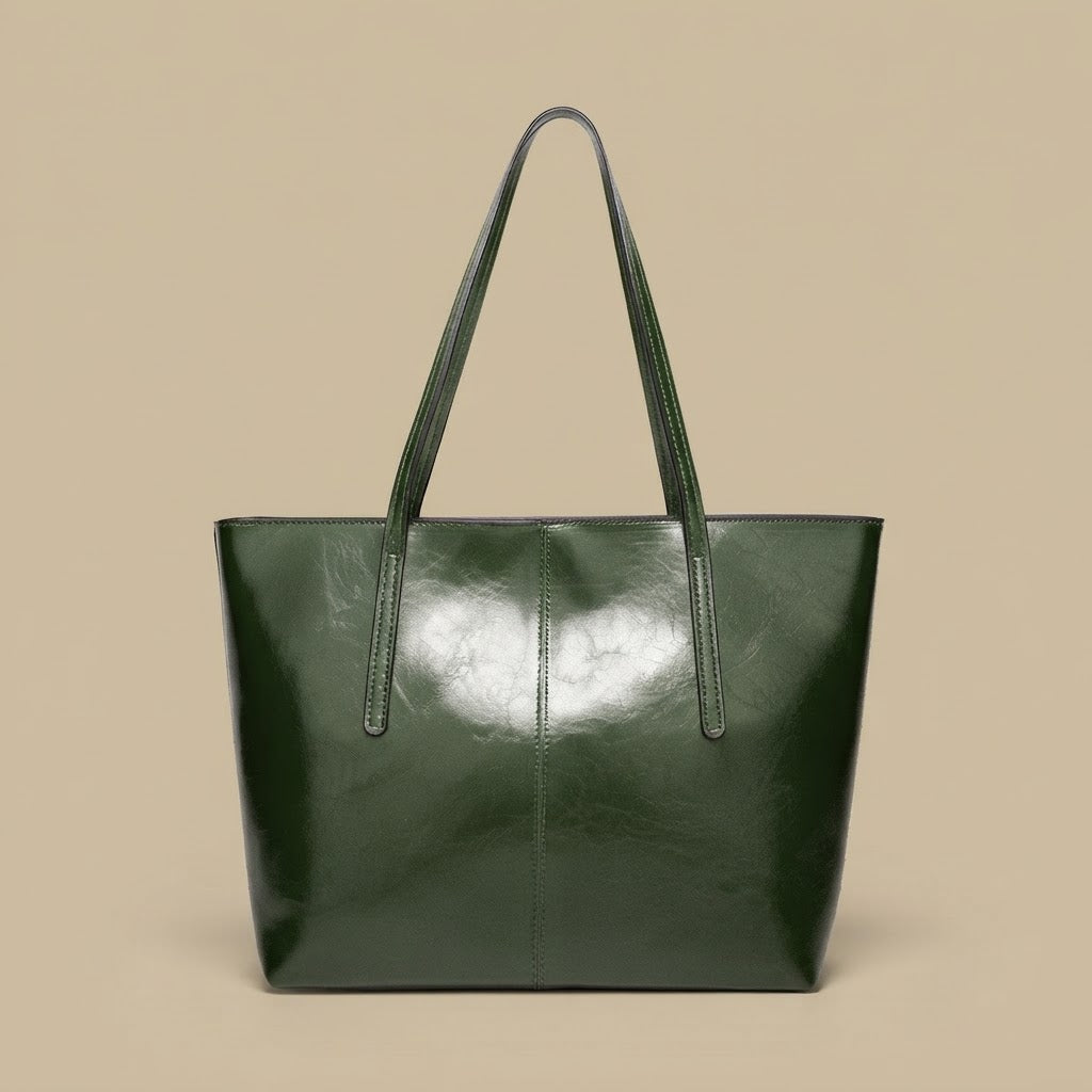 Tote Bag with Exposed Stitching