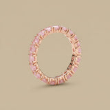 Ring with Geometric Zirconium Design