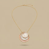 Necklace Set with Layered Discs