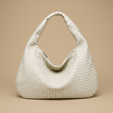 Hobo Bag Women Woven Leather Oversized Handbag