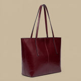 Tote Bag with Exposed Stitching