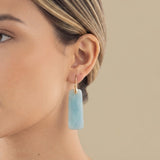 Earrings with Rectangular Drops