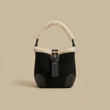 Crossbody Bag with Plush Handle