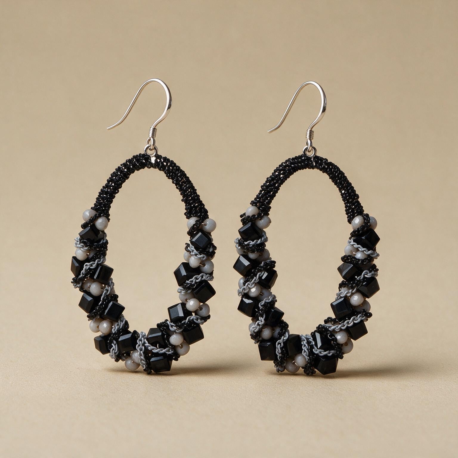 Earrings with Crystal Tassel