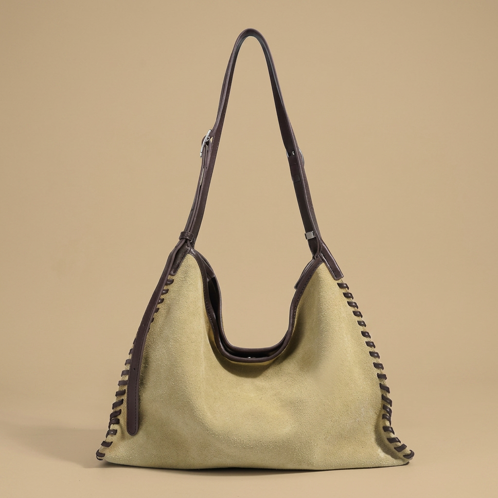 Hobo Bag with Whipstitch Edging