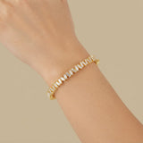 Bracelet with Inlaid Zircon Detail